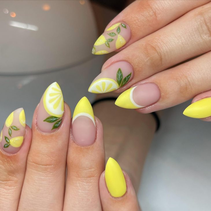 20 Ideas A Splash of Juicy Elegance - Summer Fruit Nails Designs Colors 2024