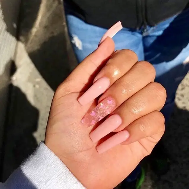 21 Ideas Unveiling the Chic of Summer Coffin Nails 2024