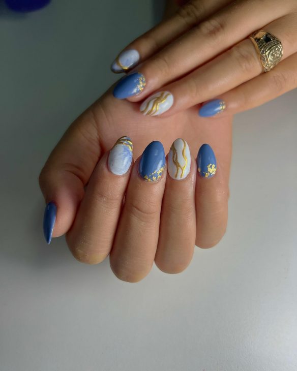 20 Ideas Embracing the Breeze: A Journey Through Summer Nail Blues of 2024