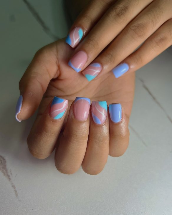 20 Ideas Embracing the Breeze: A Journey Through Summer Nail Blues of 2024