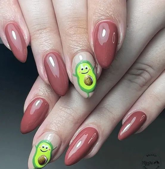 20 Ideas A Splash of Juicy Elegance - Summer Fruit Nails Designs Colors 2024