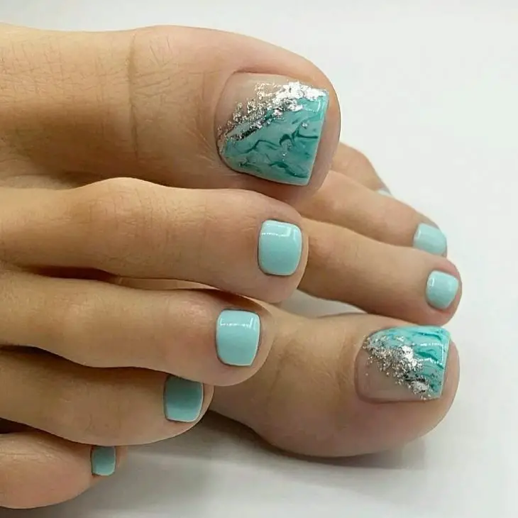 21 Ideas Sunny Delights: Toe Nail Color Trends for Summer 2024