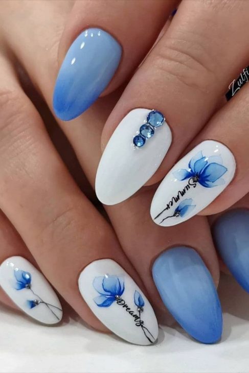 20 Ideas Embracing the Breeze: A Journey Through Summer Nail Blues of 2024