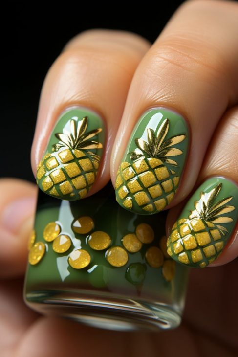 20 Ideas A Splash of Juicy Elegance - Summer Fruit Nails Designs Colors 2024