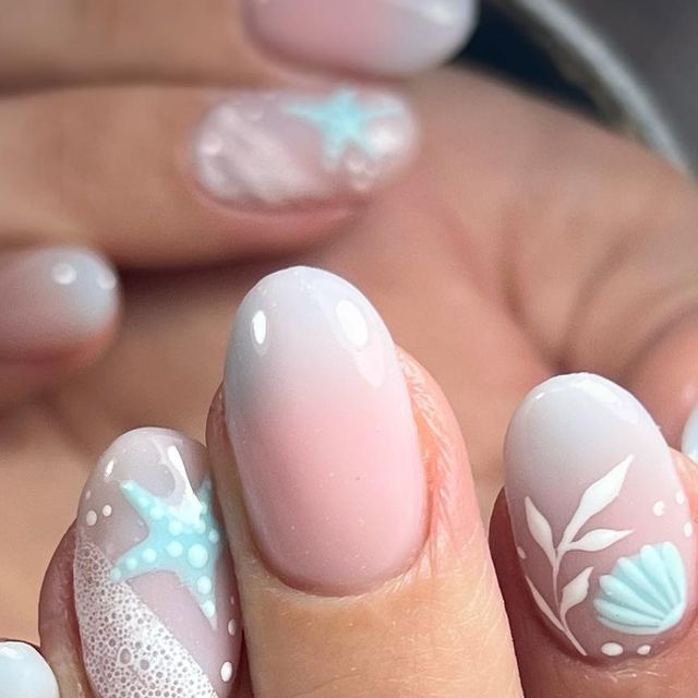 20 Ideas Intriguing Beach Nail Designs Colors