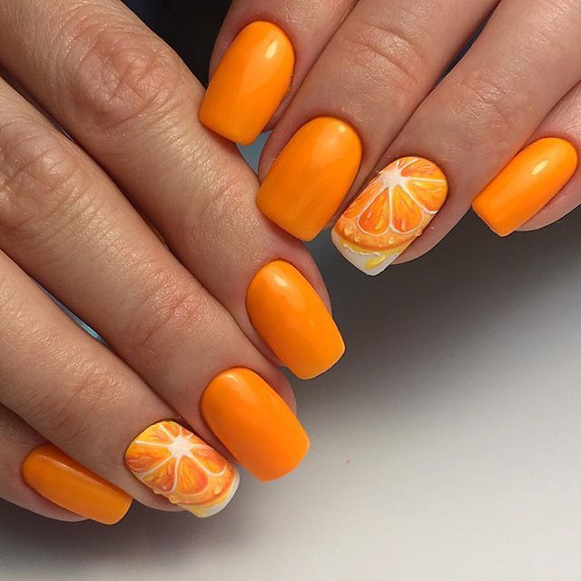 20 Ideas A Splash of Juicy Elegance - Summer Fruit Nails Designs Colors 2024