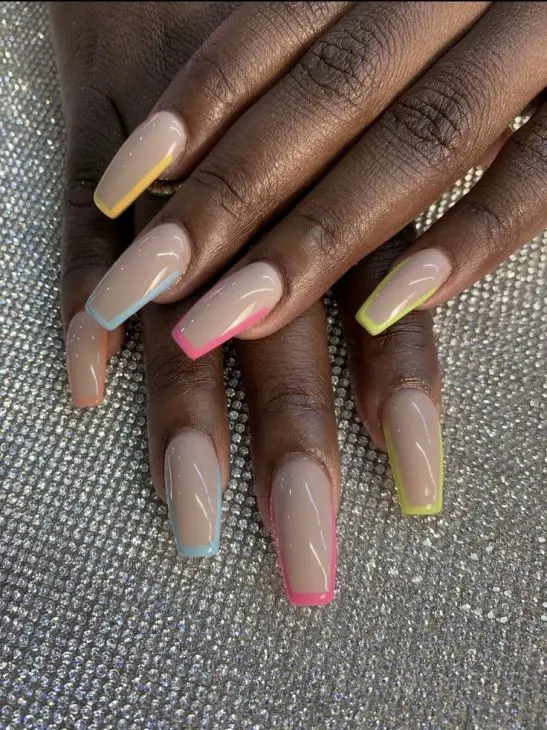 20 Ideas Summer Nails on Dark Skin 2024: A Vivid Splash of Style and Elegance