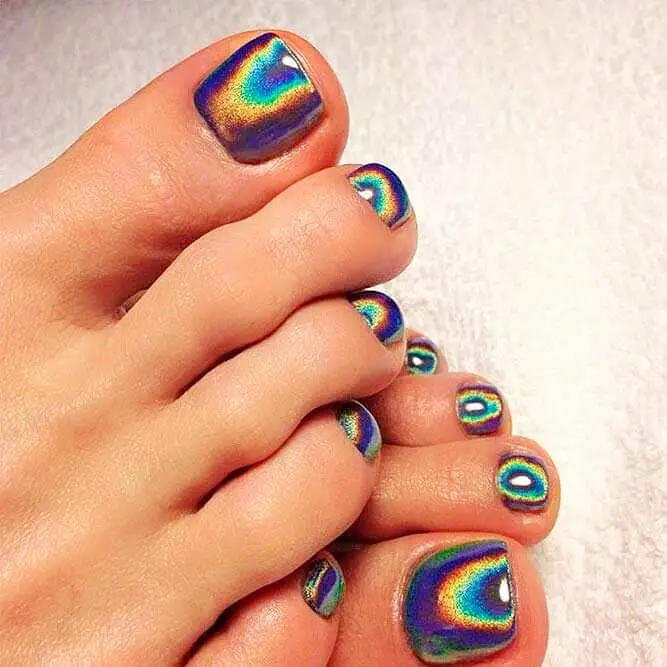 21 Ideas Sunny Delights: Toe Nail Color Trends for Summer 2024