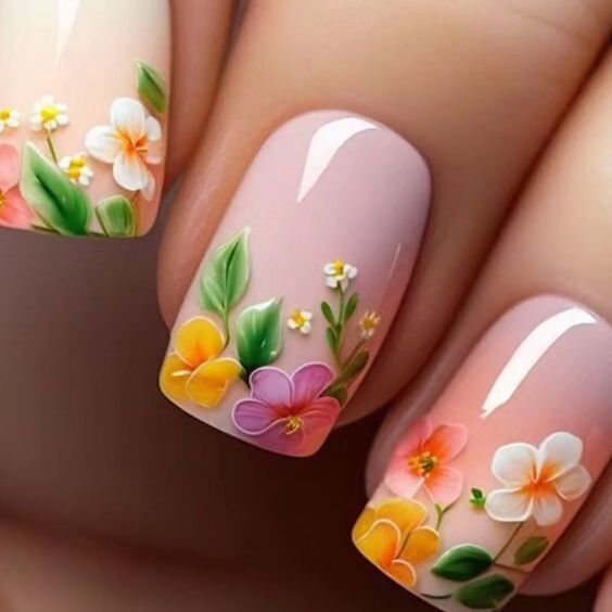 22 Ideas Summer Breeze: A Whirlwind of Short Nail Design Trends for 2024