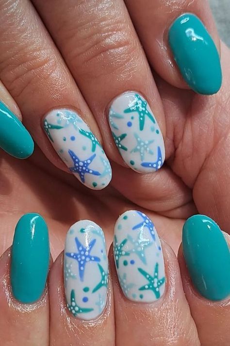 20 Ideas Intriguing Beach Nail Designs Colors