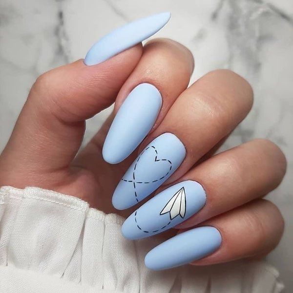 20 Ideas Embracing the Breeze: A Journey Through Summer Nail Blues of 2024