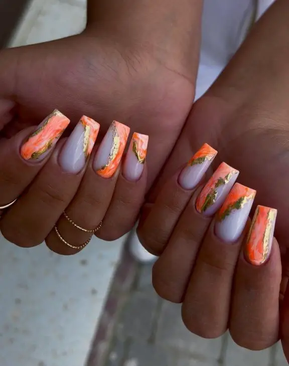 21 Ideas Unveiling the Chic of Summer Coffin Nails 2024