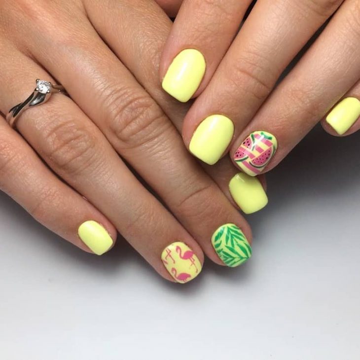 20 Ideas A Splash of Juicy Elegance - Summer Fruit Nails Designs Colors 2024