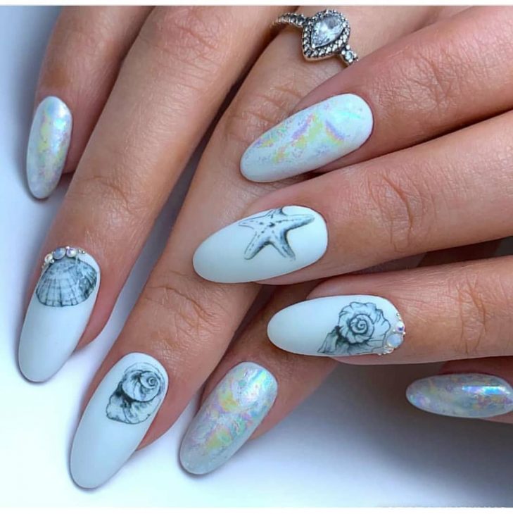 20 Ideas Intriguing Beach Nail Designs Colors