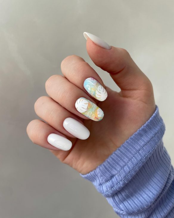 22 Ideas Summer Palm Tree Nail Designs to Elevate Your Style in 2024