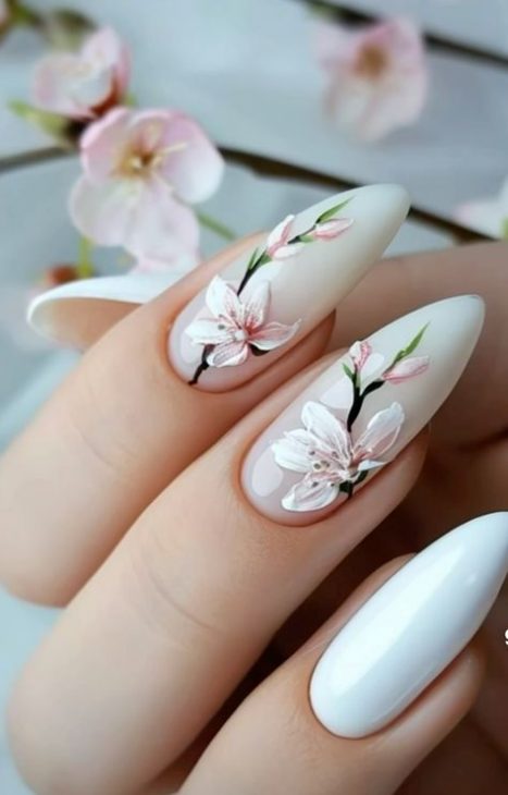 20 Ideas The Chic Appeal of Summer White Nails 2024