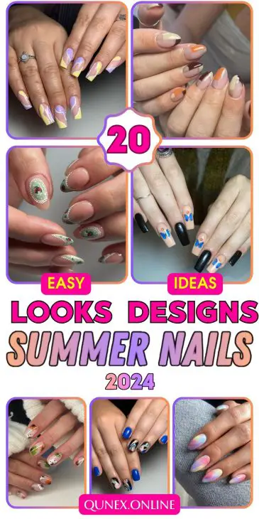 Summer Nail Looks 2024: 20 Vibrant Manicure Ideas to Brighten Your Style