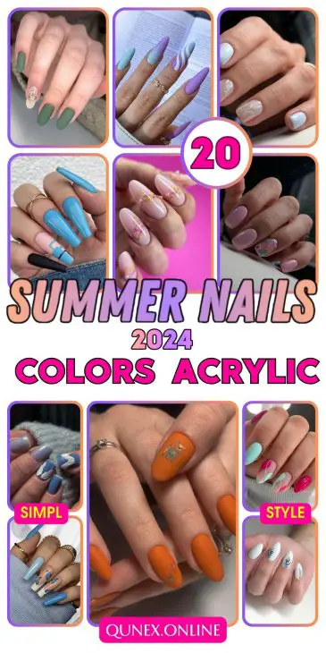 Summer Nails Colors Acrylic 2024: Your Guide to a Vibrant Season