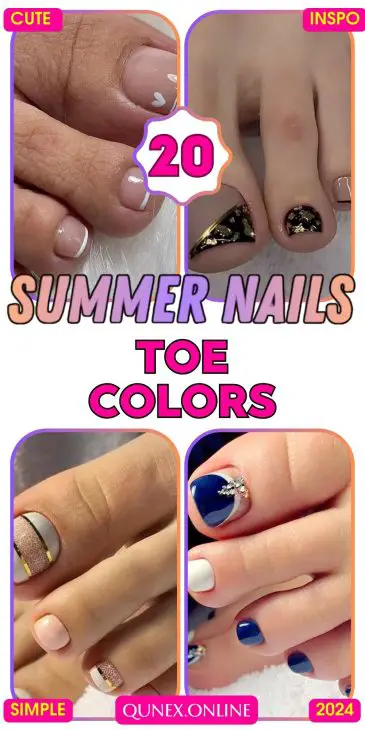 20 Ideas Sunny Soles: Summer 2024's Toe Nail Color Revolution