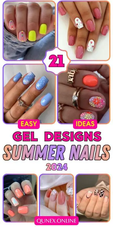 21 Ideas Summer Gel Nail Designs 2024: A Wave of Color and Creativity