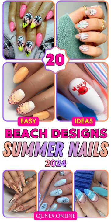 20 Ideas Intriguing Beach Nail Designs Colors