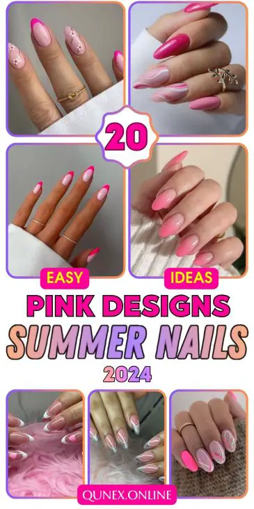 20 Ideas Summer 2024's Pink Parade: Nailing the Season's Hottest Manicure Hues