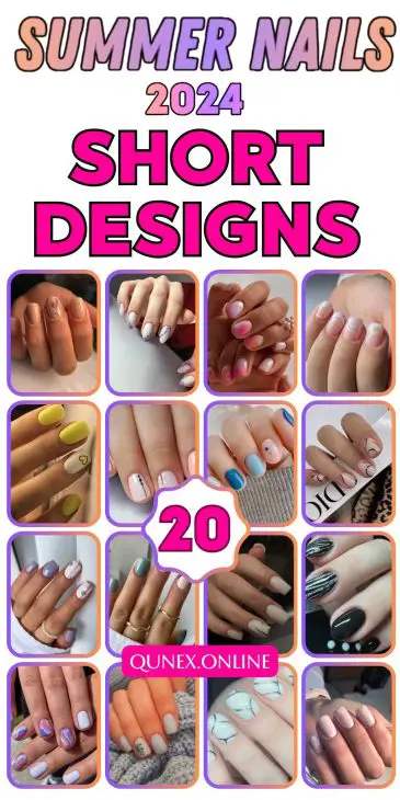 20 Ideas Dive into Summer with Chic Short Nail Designs