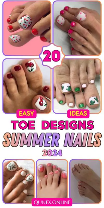 20 Ideas Sun-kissed and Stylish: Unveiling the Hottest Summer Toe Nail Designs