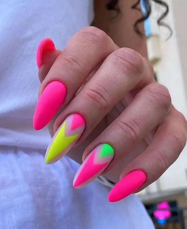 20 Trendsetting Neon Summer Nails Designs for 2024