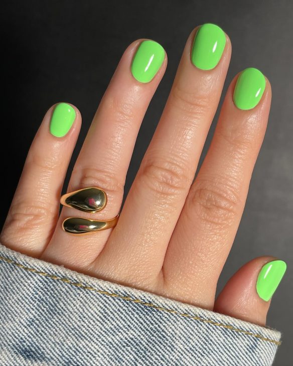 20 Ideas Summer Neon Green Nails Colors 2024