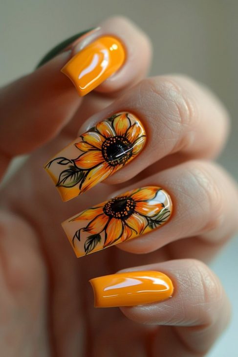 20 Stunning Summer Sunflower Nail Designs for 2024: Bright, Bold, and Beautiful Ideas