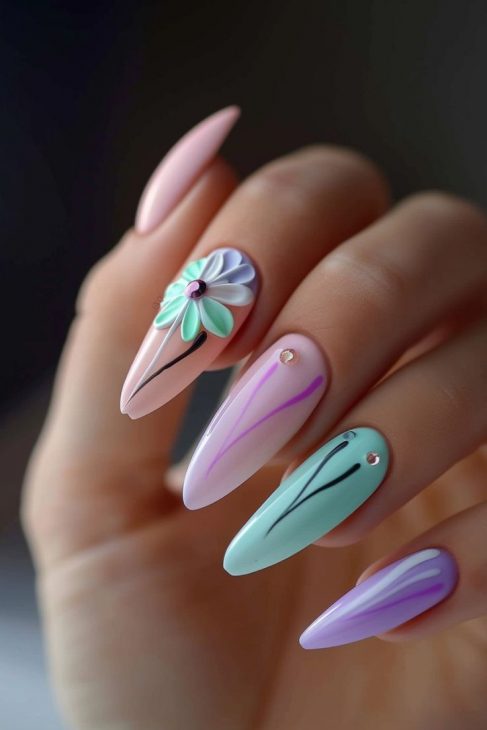 Stunning Summer Stiletto Nail Designs for 2024: Top 20 Trendsetting Ideas