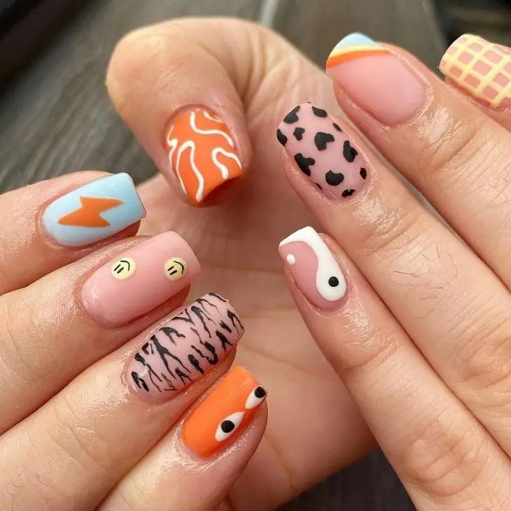 20 Creative Short Summer Gel Nail Ideas for 2024