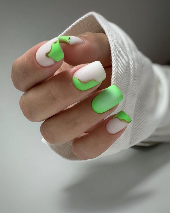 20 Ideas Summer Neon Green Nails Colors 2024