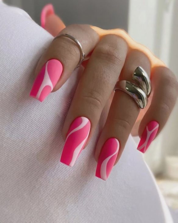 20 Summer Pink Acrylic Nail Ideas 2024: Bright, Cute, and Trendy Designs