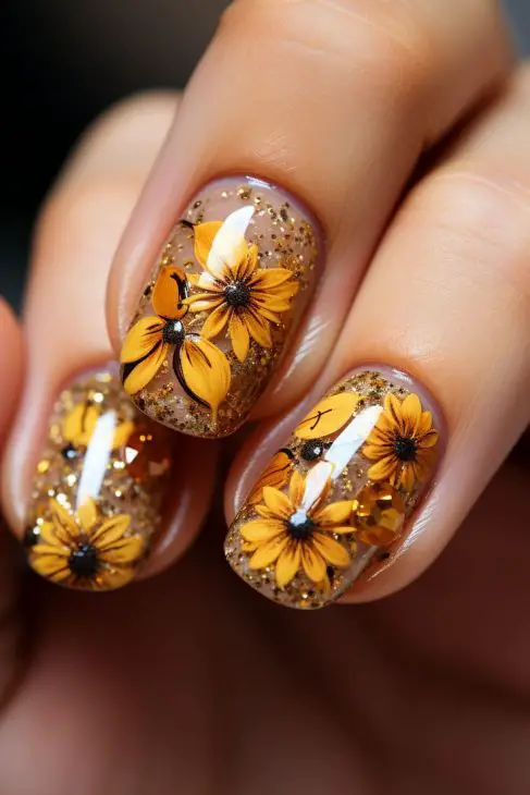 20 Stunning Summer Sunflower Nail Designs for 2024: Bright, Bold, and Beautiful Ideas