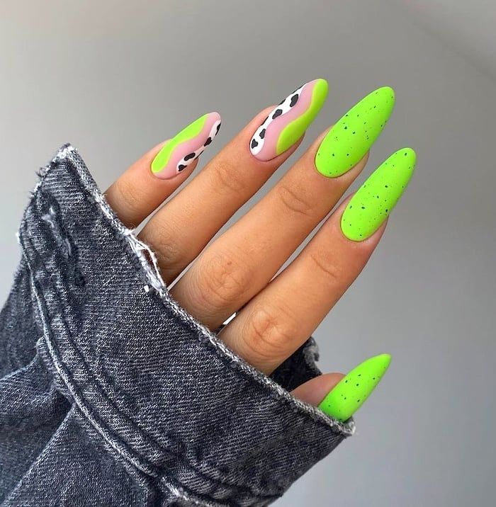 20 Ideas Summer Neon Green Nails Colors 2024