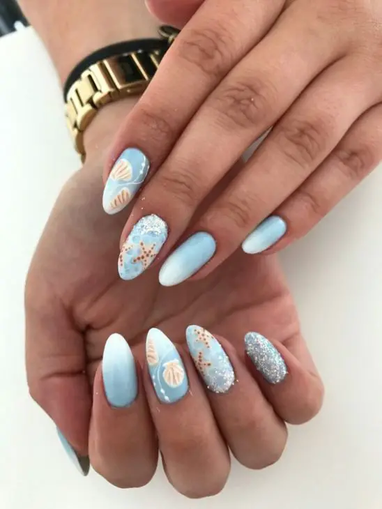 20 Ideas Stunning Beach Nails Designs - Colors for Summer 2024