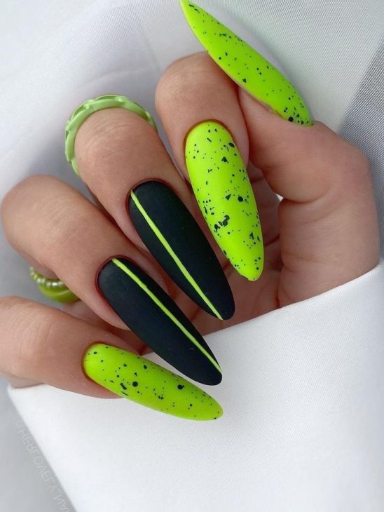 20 Ideas Summer Neon Green Nails Colors 2024