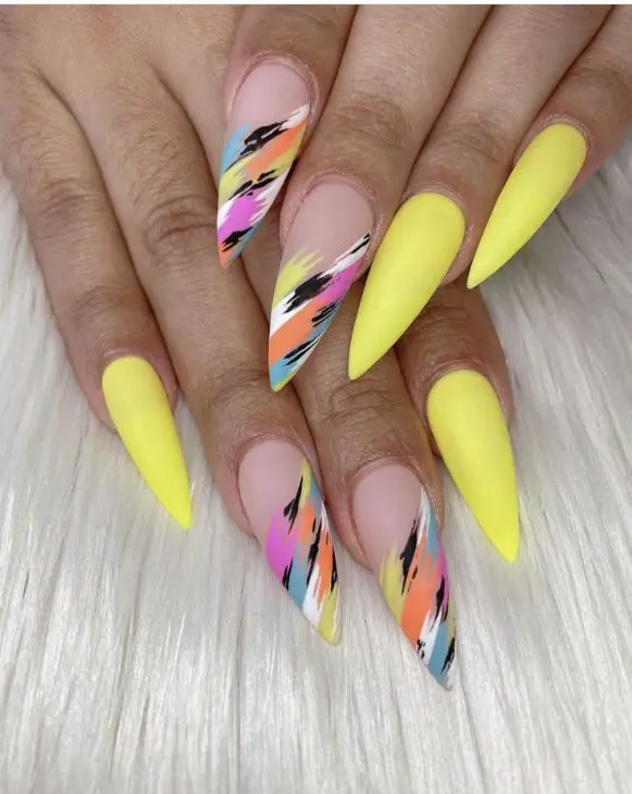 Stunning Summer Stiletto Nail Designs for 2024: Top 20 Trendsetting Ideas