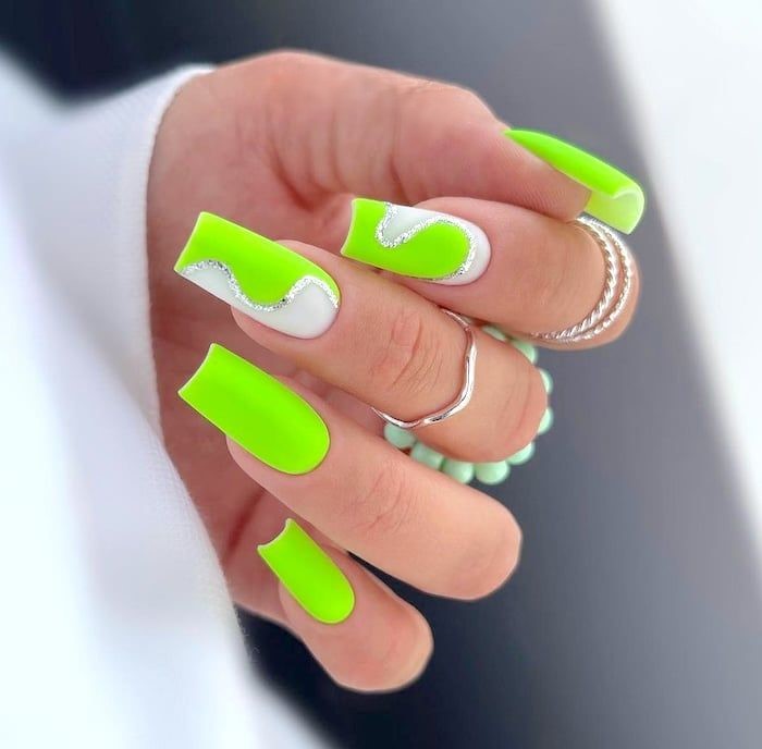 20 Ideas Summer Neon Green Nails Colors 2024