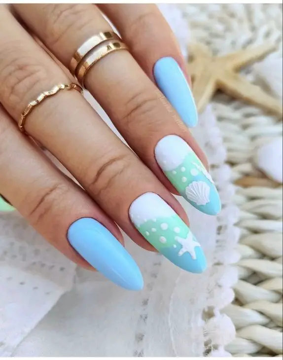 Beach-Ready Chic: Top 20 Summer Nail Designs for 2024