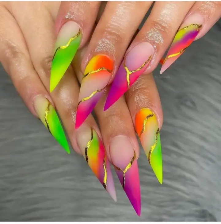 Stunning Summer Stiletto Nail Designs for 2024: Top 20 Trendsetting Ideas