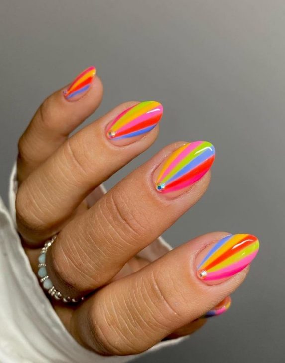 20 Trendy Summer Nails Rainbow Ideas for 2024