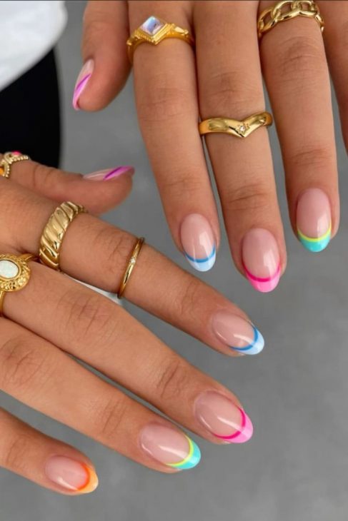 20 Trendy Summer Nails Rainbow Ideas for 2024