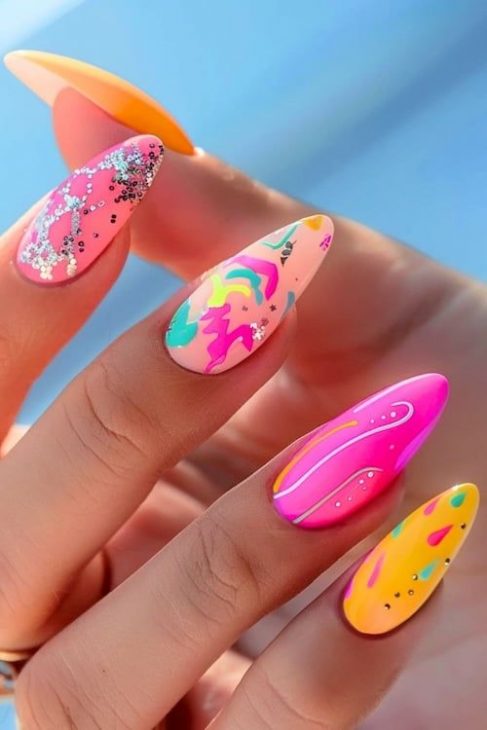 20 Trendy Summer Nails Rainbow Ideas for 2024