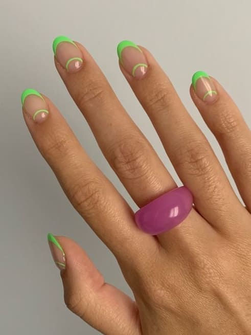 20 Ideas Summer Neon Green Nails Colors 2024