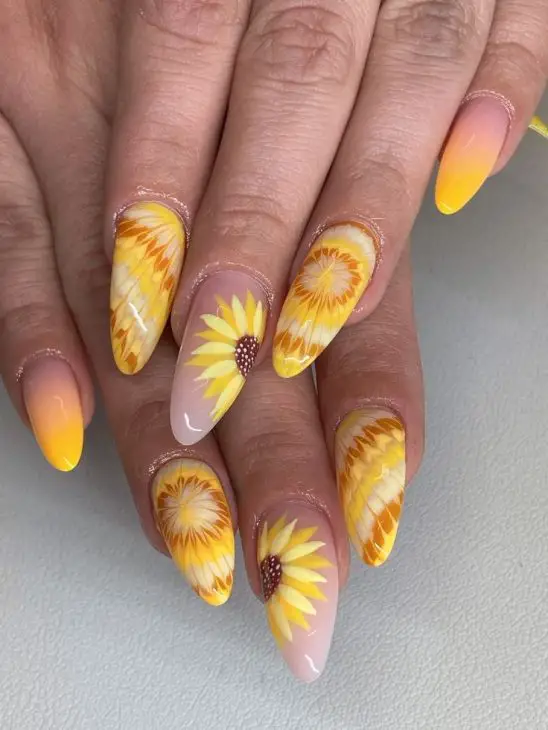 20 Stunning Summer Sunflower Nail Designs for 2024: Bright, Bold, and Beautiful Ideas