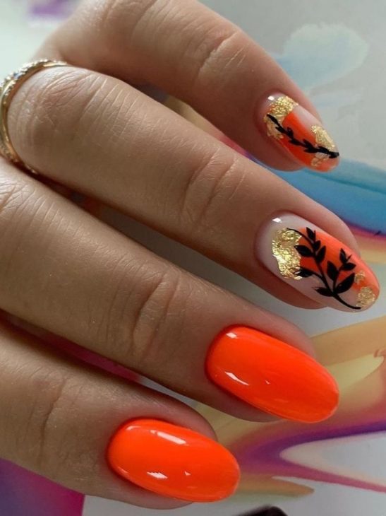 20 Stunning Summer Orange Nails Design Ideas for 2024