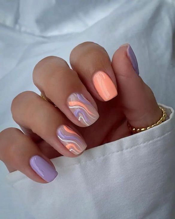 20 Ideas Summer Square Nail Styles & DIY Art 2024